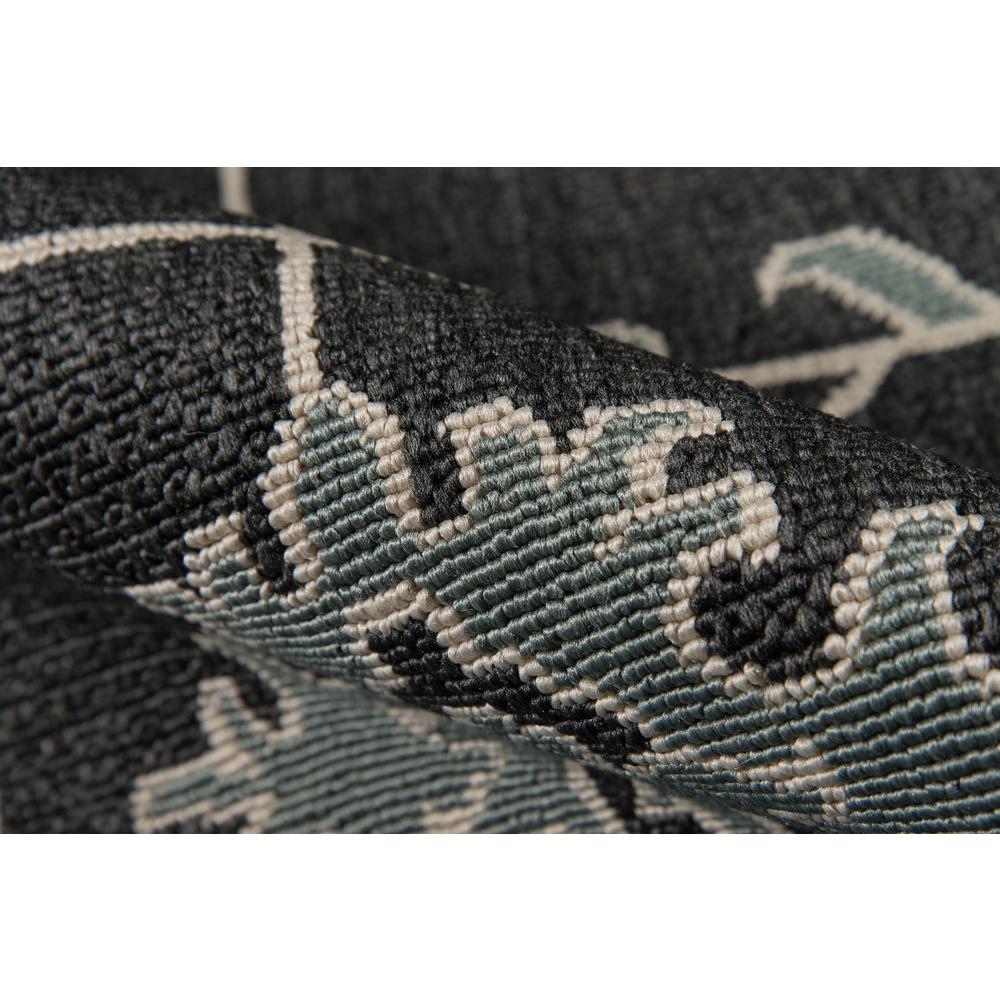 Traditional Runner Area Rug, Charcoal, 2'3" X 7'6" Runner