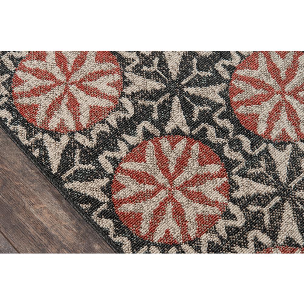 Contemporary Runner Area Rug, Charcoal, 2'3" X 7'6" Runner