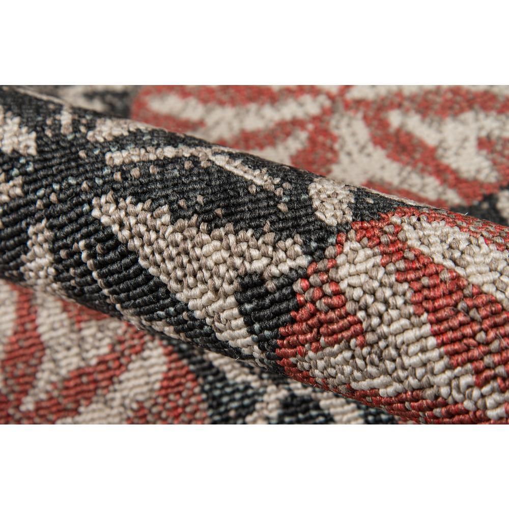 Contemporary Runner Area Rug, Charcoal, 2'3" X 7'6" Runner