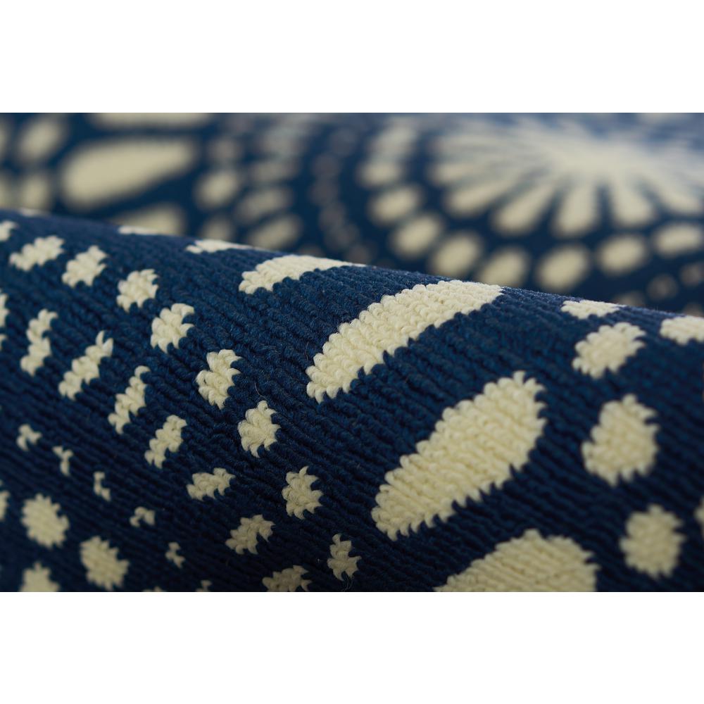 Transitional Runner Area Rug, Navy, 2'3" X 7'6" Runner