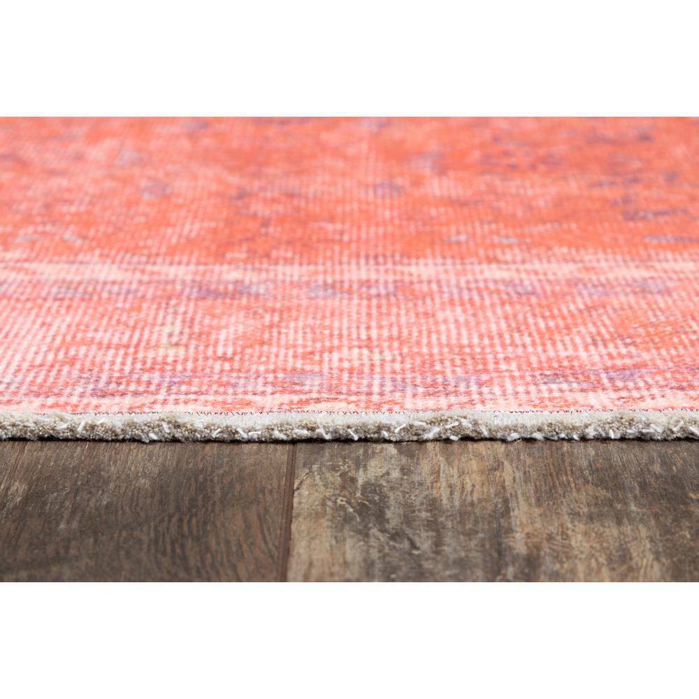 Traditional Rectangle Area Rug, Coral, 4' X 6'