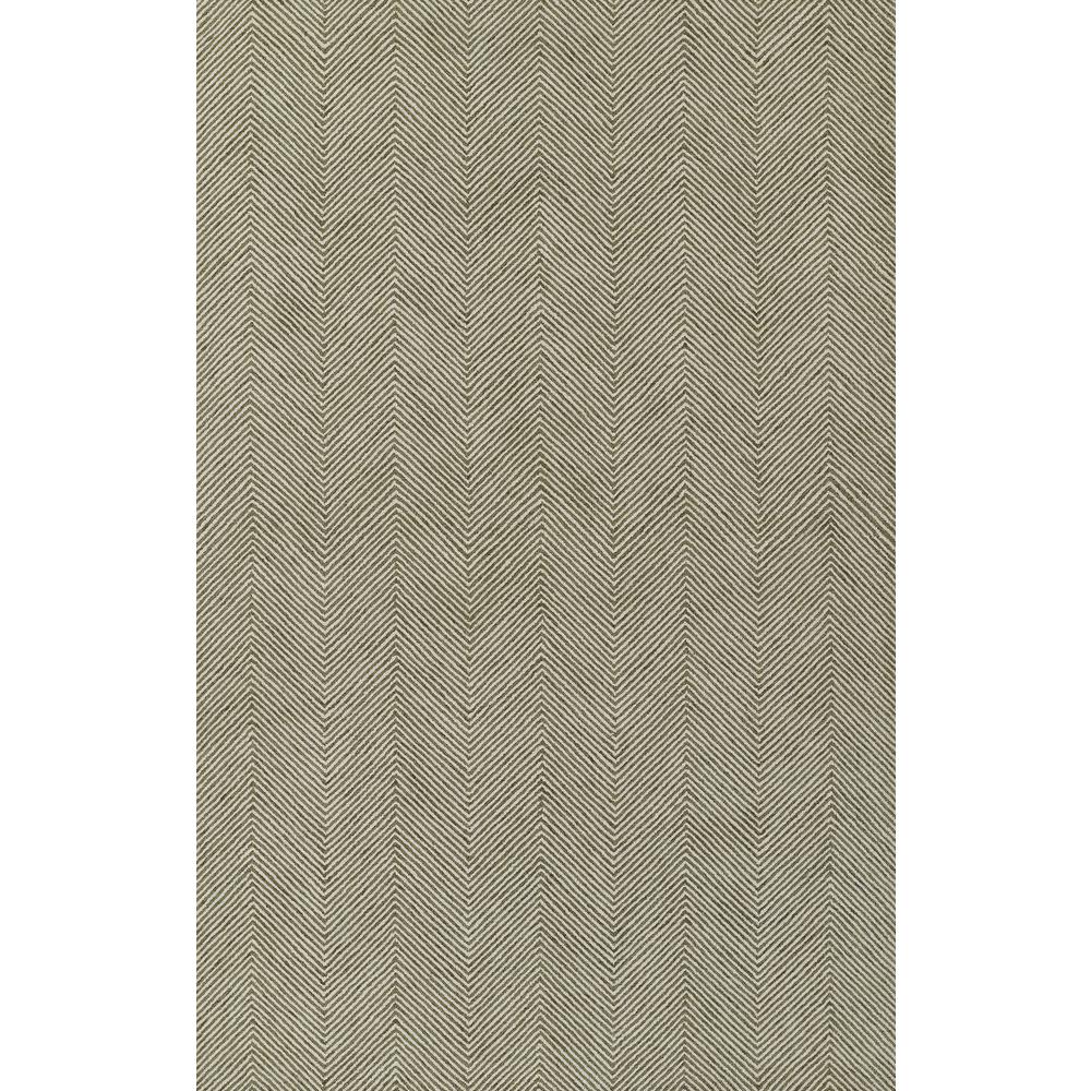 Contemporary Rectangle Area Rug, Green, 3'6" X 5'6"