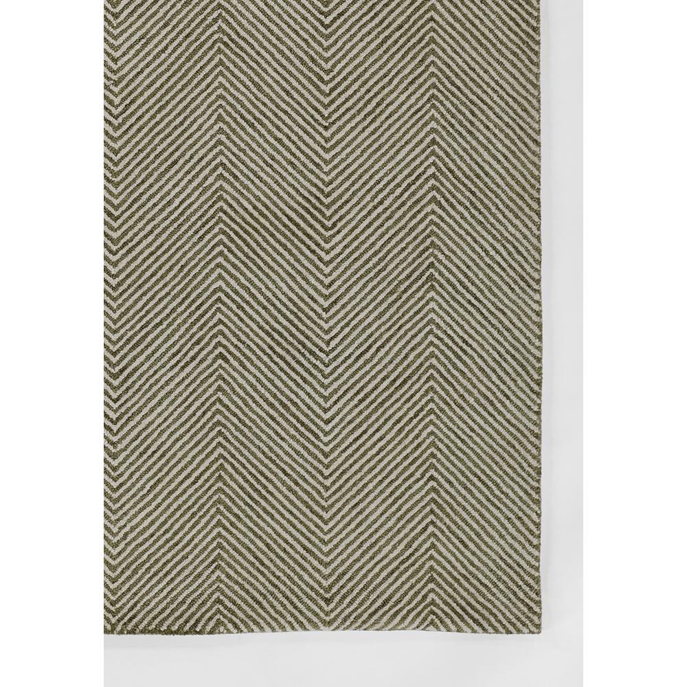 Contemporary Rectangle Area Rug, Green, 3'6" X 5'6"