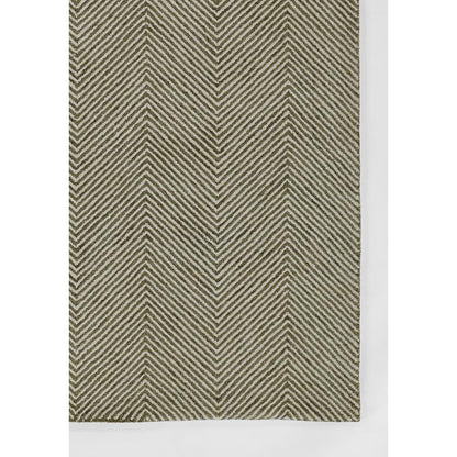 Contemporary Rectangle Area Rug, Green, 3'6" X 5'6"