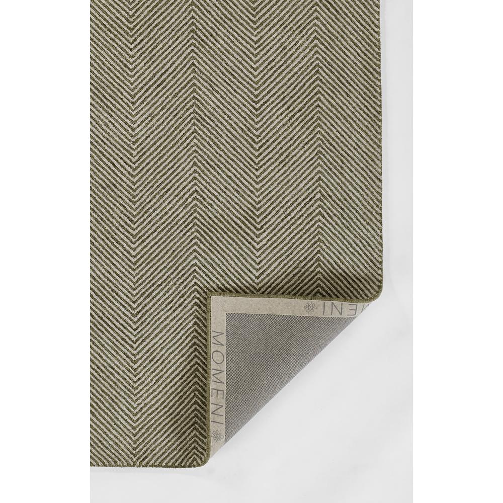 Contemporary Rectangle Area Rug, Green, 3'6" X 5'6"