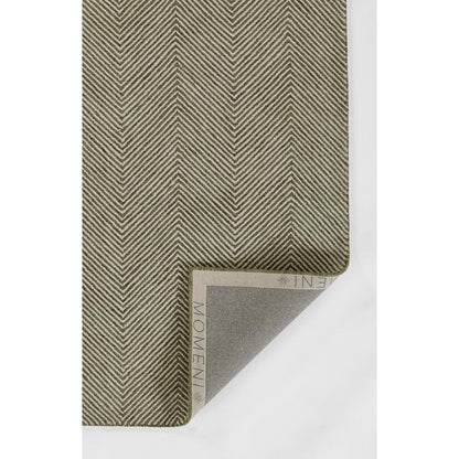 Contemporary Rectangle Area Rug, Green, 3'6" X 5'6"