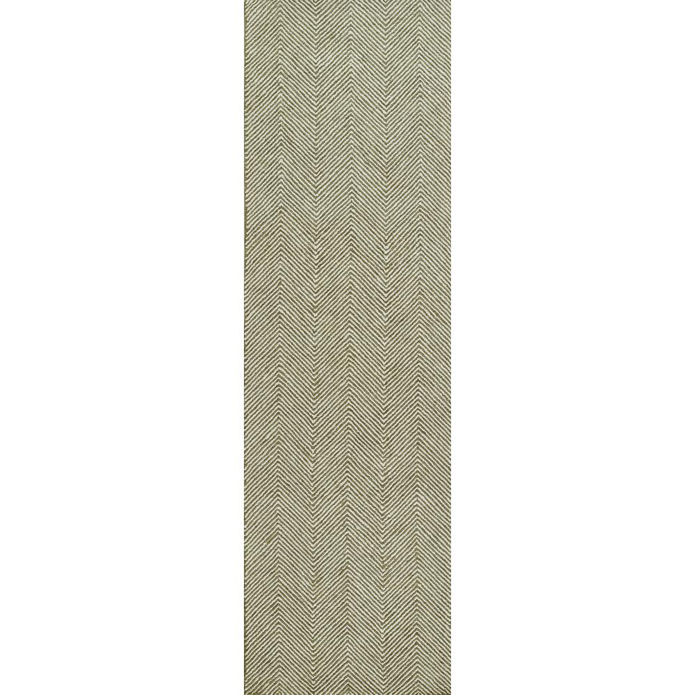 Contemporary Rectangle Area Rug, Green, 3'6" X 5'6"