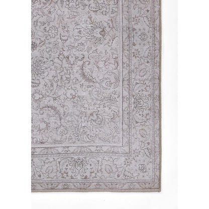 Traditional Runner Area Rug, Grey, 2'3" X 7'6" Runner