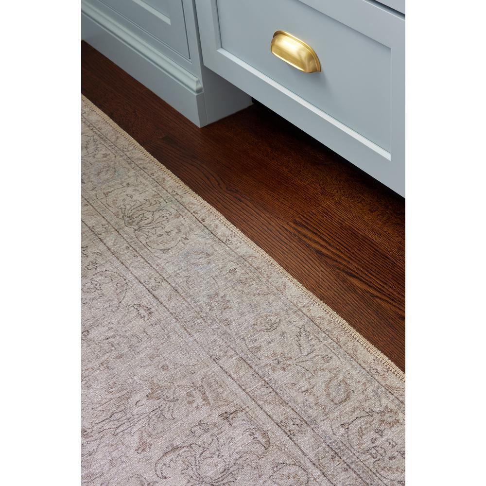 Traditional Runner Area Rug, Grey, 2'3" X 7'6" Runner