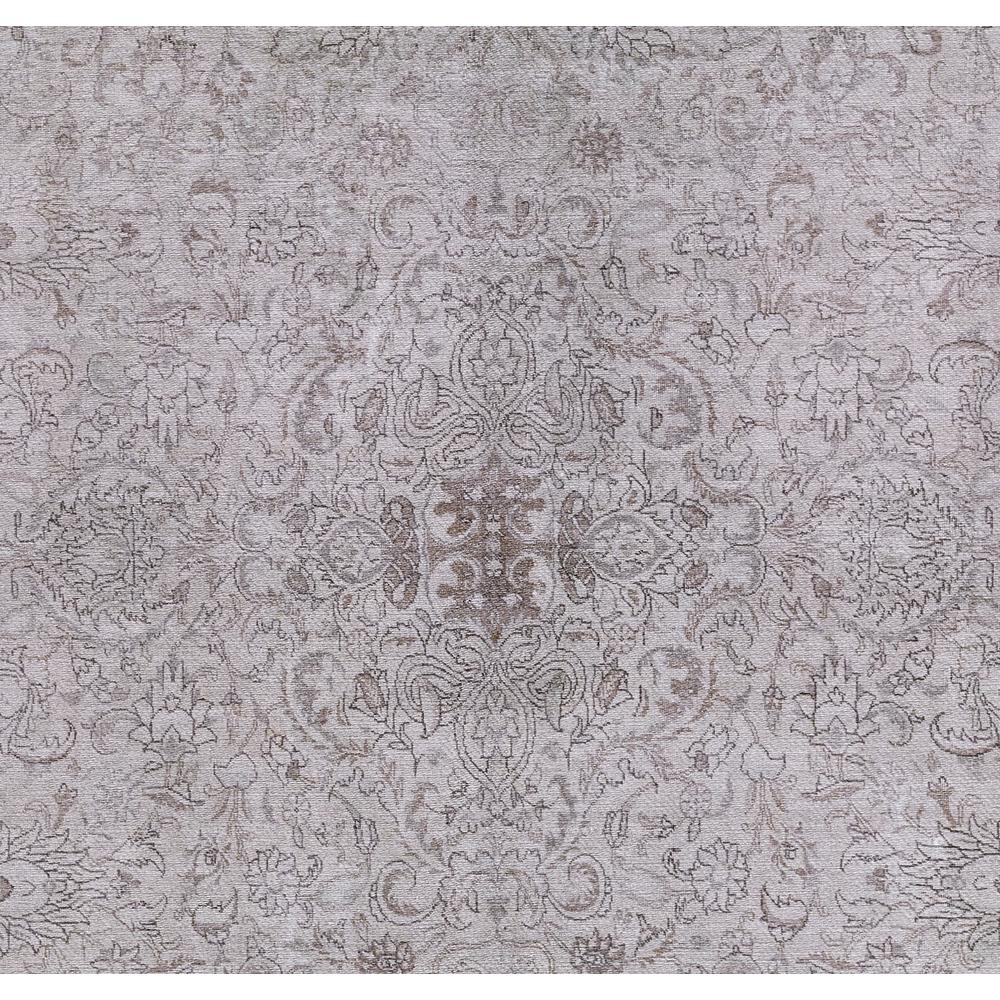 Traditional Runner Area Rug, Grey, 2'3" X 7'6" Runner