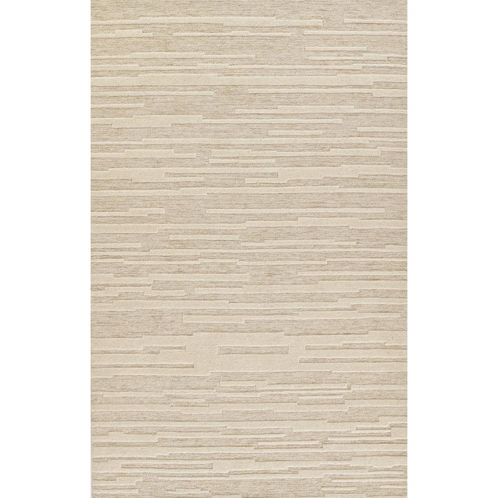 Contemporary Rectangle Area Rug, Taupe, 5' X 8'