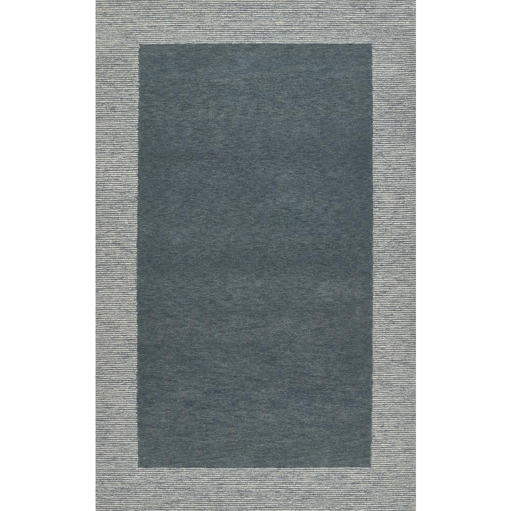 Contemporary Rectangle Area Rug, Blue, 5' X 8'