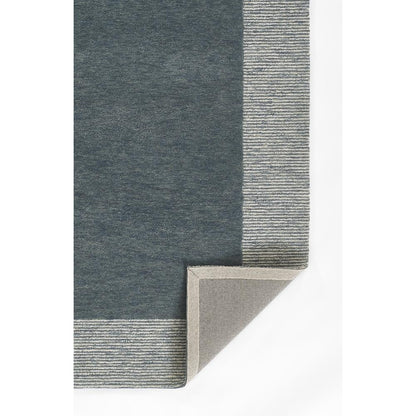 Contemporary Rectangle Area Rug, Blue, 5' X 8'