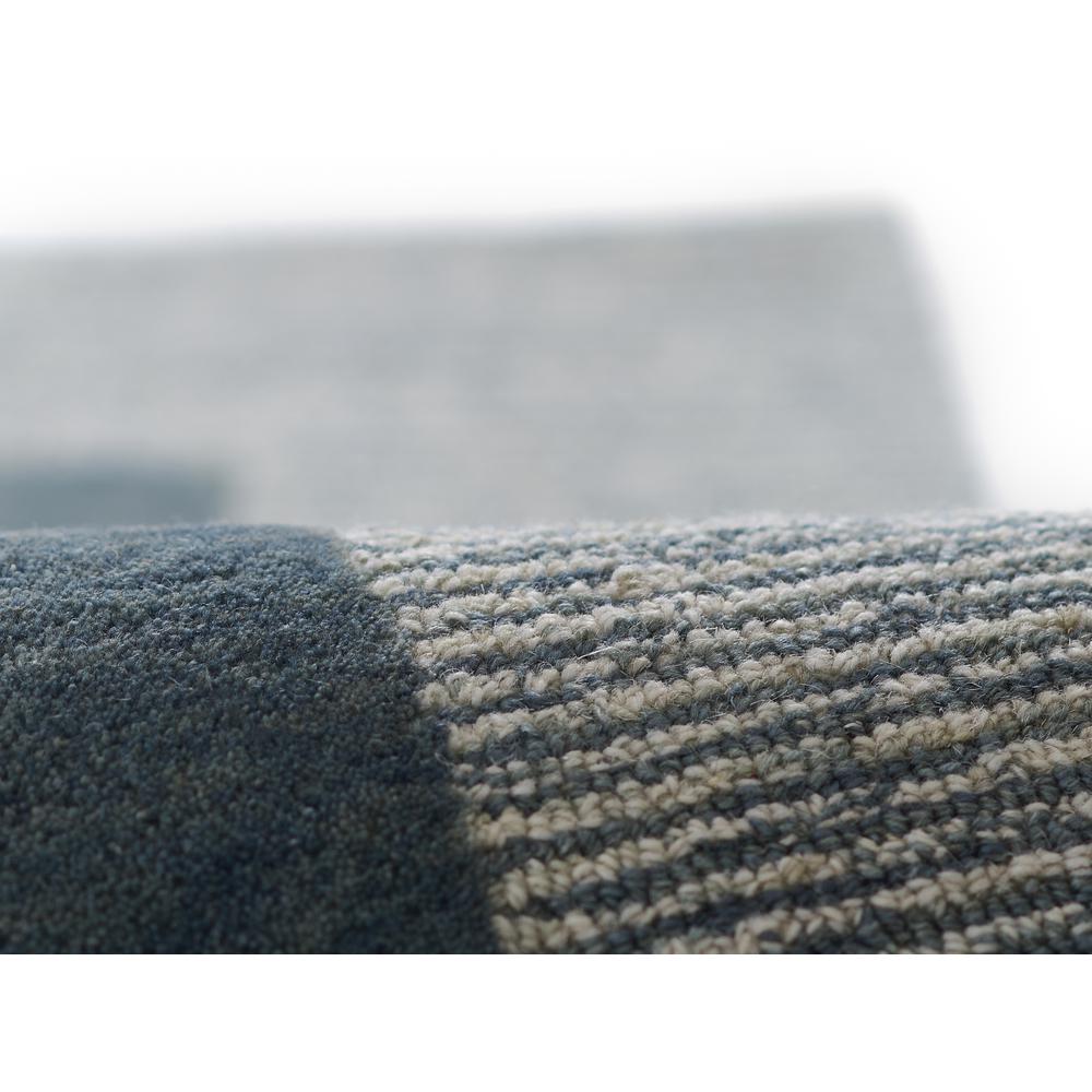 Contemporary Rectangle Area Rug, Blue, 5' X 8'