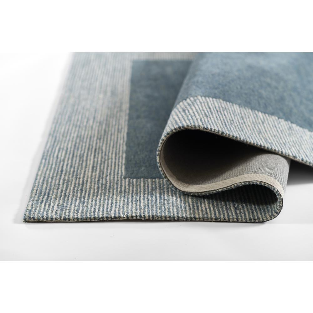 Contemporary Rectangle Area Rug, Blue, 5' X 8'