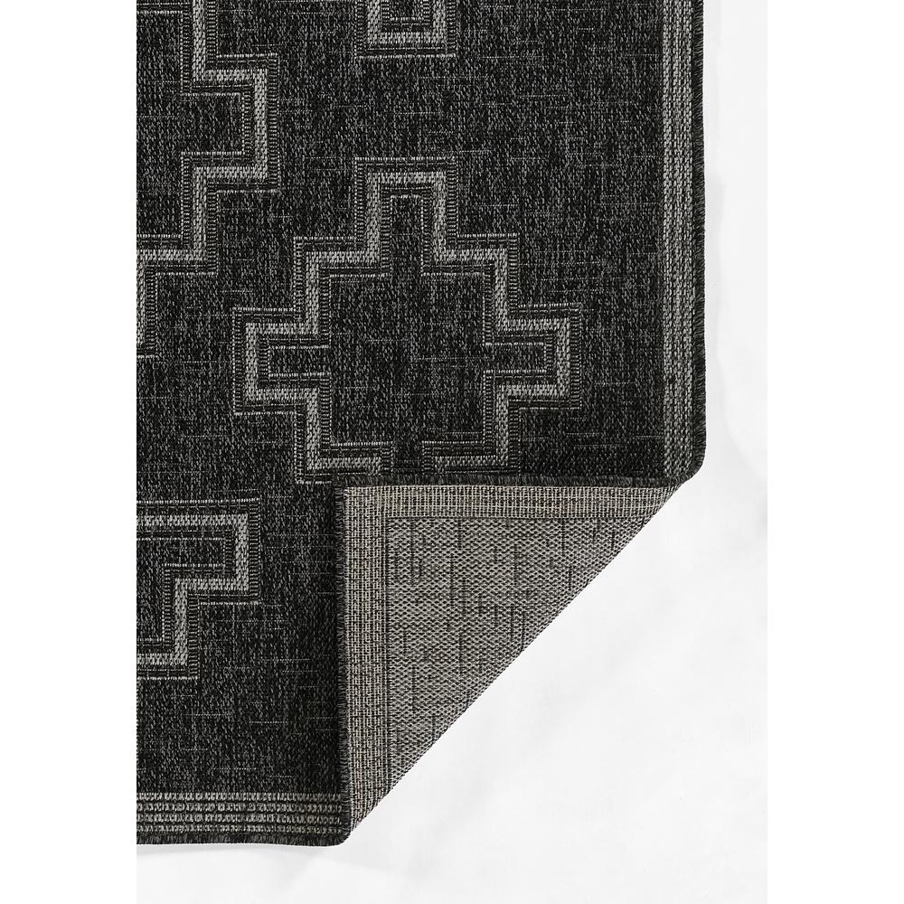 Transitional Rectangle Area Rug, Black, 3'3" X 5'