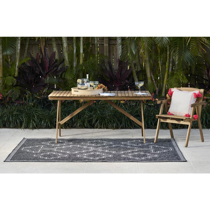 Transitional Rectangle Area Rug, Black, 3'3" X 5'
