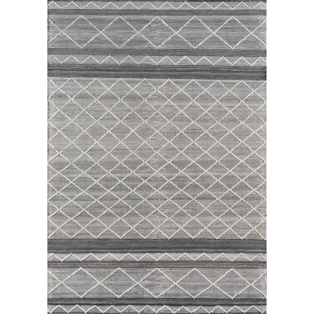 Contemporary Rectangle Area Rug, Grey, 3'6" X 5'6"