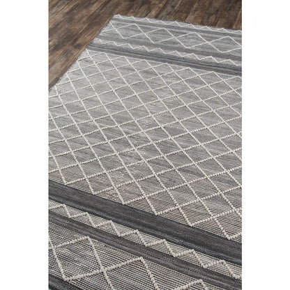 Contemporary Rectangle Area Rug, Grey, 3'6" X 5'6"
