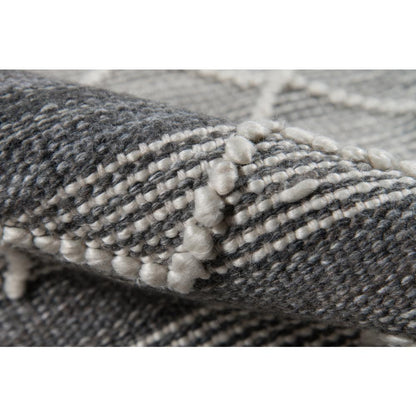 Contemporary Rectangle Area Rug, Grey, 3'6" X 5'6"