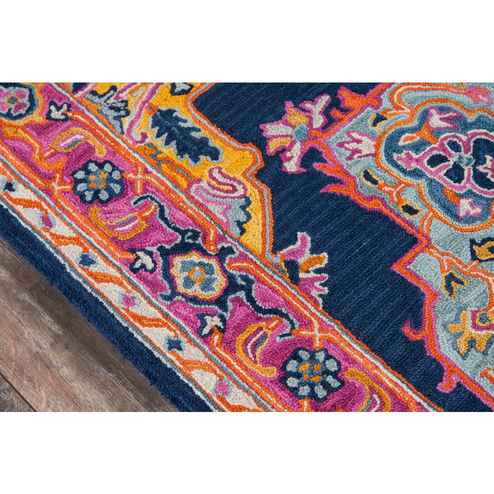 Traditional Rectangle Area Rug, Navy, 3' X 5'
