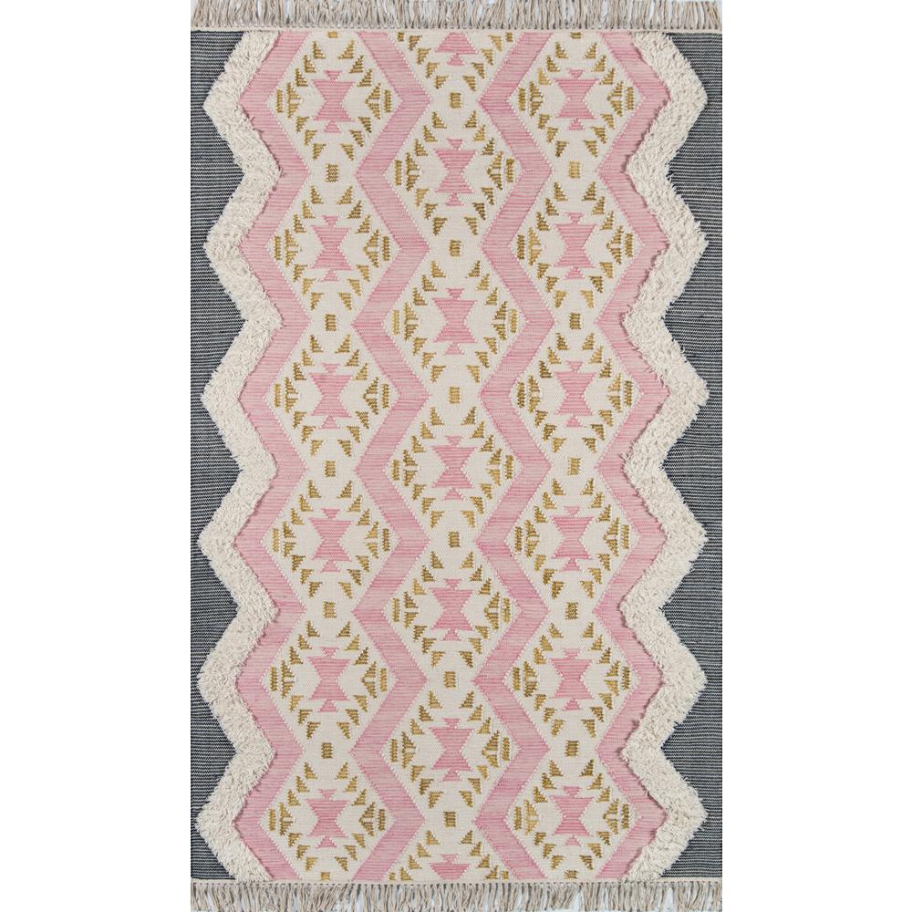 Contemporary Rectangle Area Rug, Pink, 3' X 5'