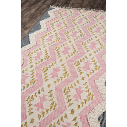 Contemporary Rectangle Area Rug, Pink, 3' X 5'