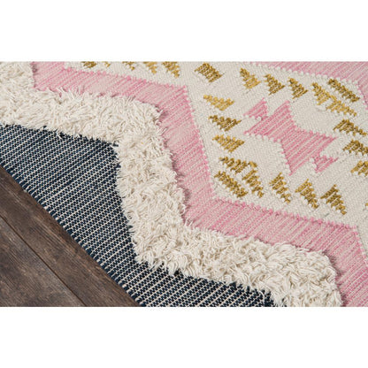 Contemporary Rectangle Area Rug, Pink, 3' X 5'