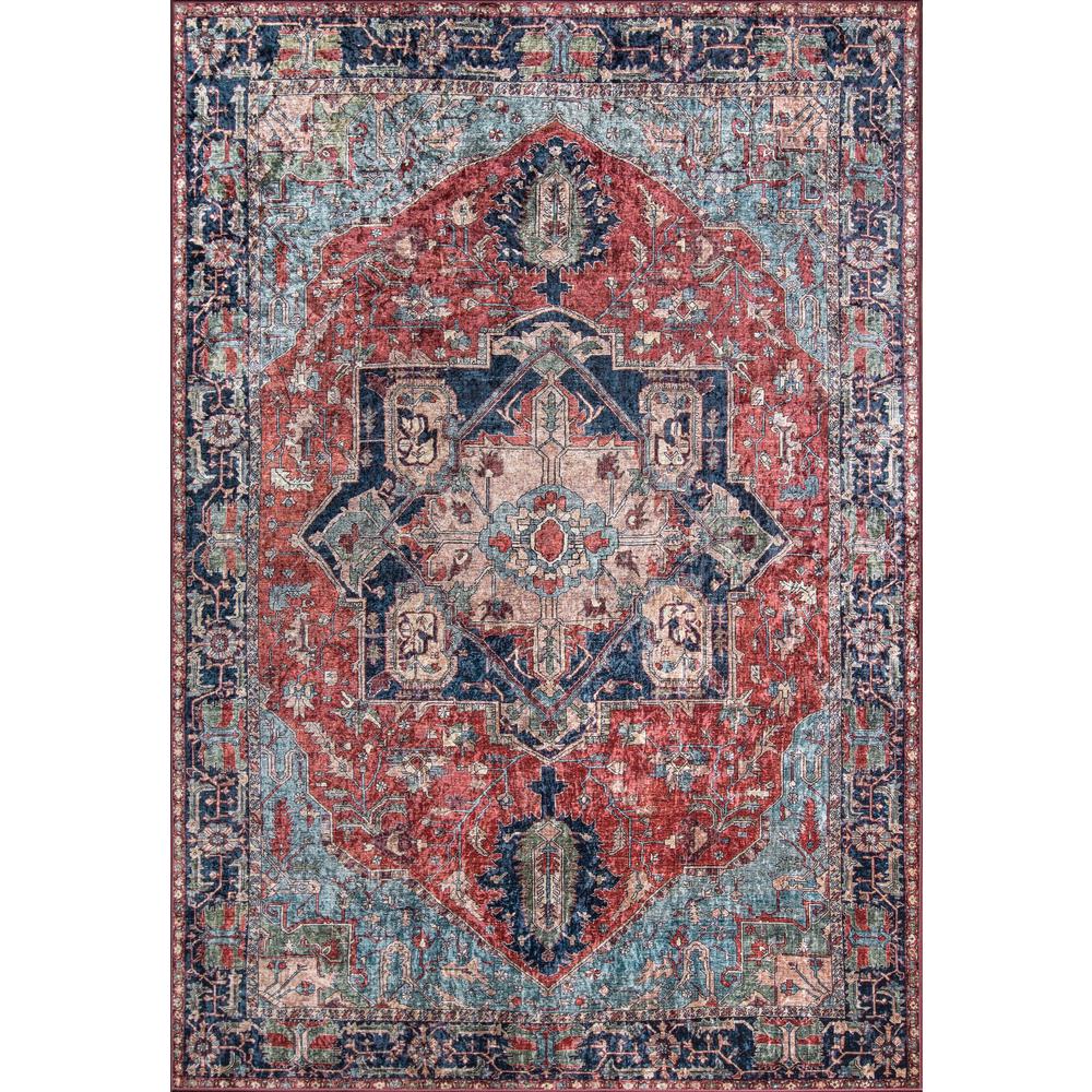 Traditional Rectangle Area Rug, Multi, 3'6" X 5'6"