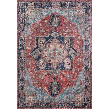 Traditional Rectangle Area Rug, Multi, 3'6" X 5'6"