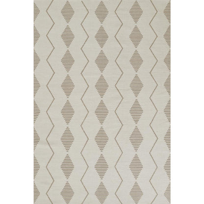Contemporary Runner Area Rug, Ivory, 2'3" X 8' Runner