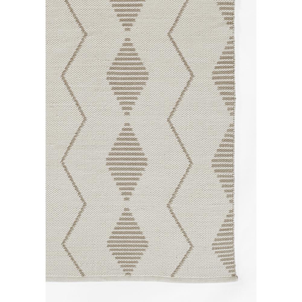 Contemporary Runner Area Rug, Ivory, 2'3" X 8' Runner