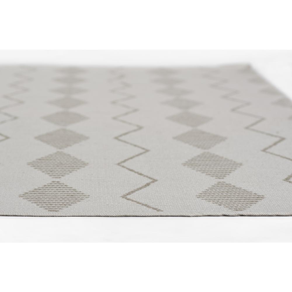 Contemporary Runner Area Rug, Ivory, 2'3" X 8' Runner