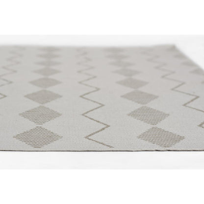 Contemporary Runner Area Rug, Ivory, 2'3" X 8' Runner