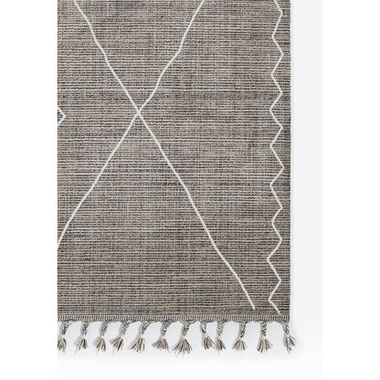 Contemporary Rectangle Area Rug, Grey, 7'10" X 10'2"