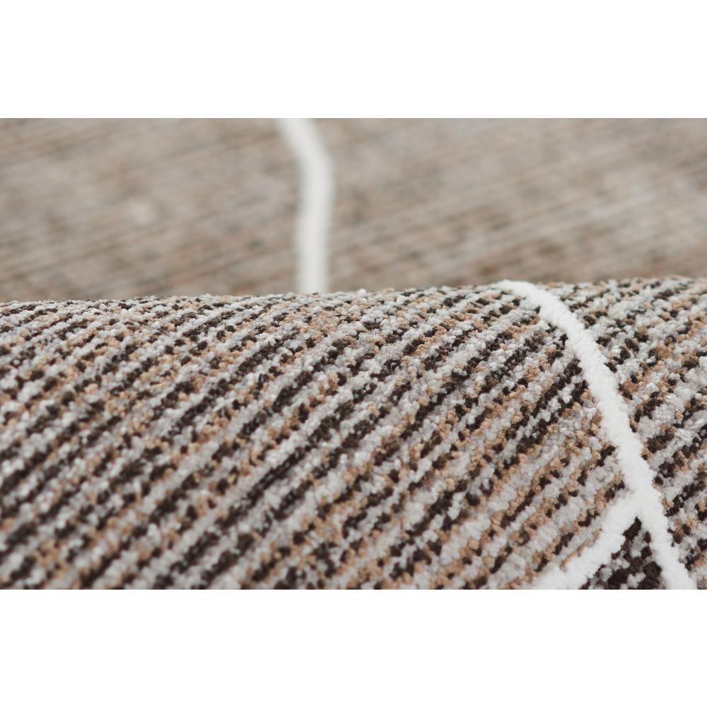 Contemporary Rectangle Area Rug, Grey, 7'10" X 10'2"