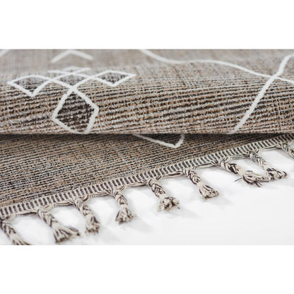 Contemporary Rectangle Area Rug, Grey, 7'10" X 10'2"