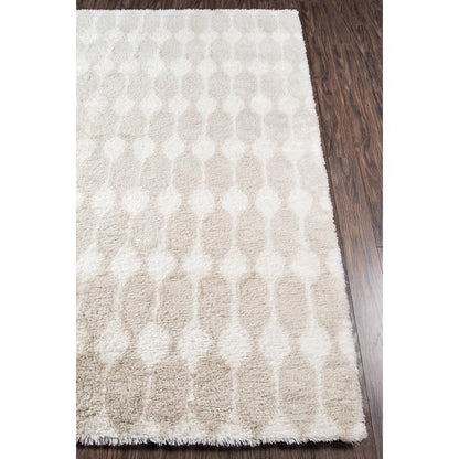 Modern Rectangle Area Rug, Taupe, 3'6" X 5'6"
