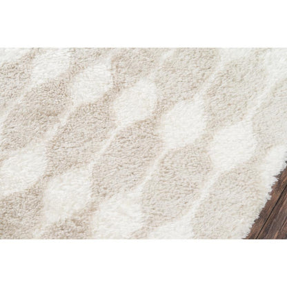 Modern Rectangle Area Rug, Taupe, 3'6" X 5'6"