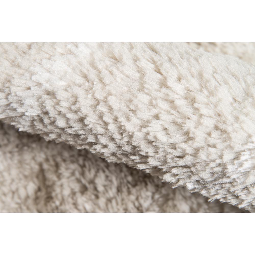 Modern Rectangle Area Rug, Taupe, 3'6" X 5'6"