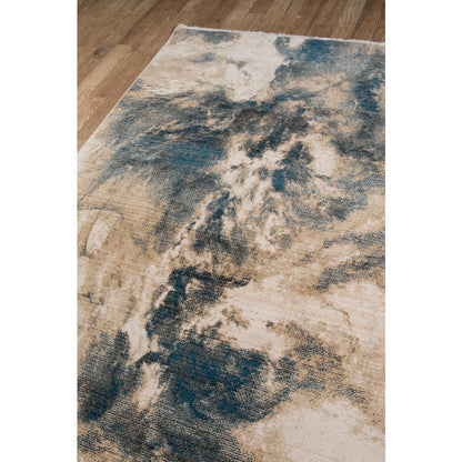 Transitional Rectangle Area Rug, Blue, 3'3" X 5'3"