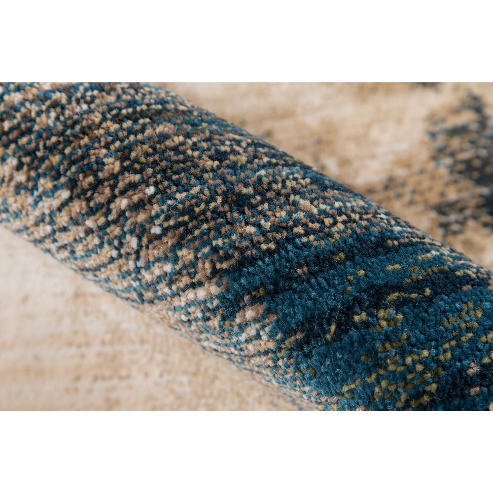Transitional Rectangle Area Rug, Blue, 3'3" X 5'3"