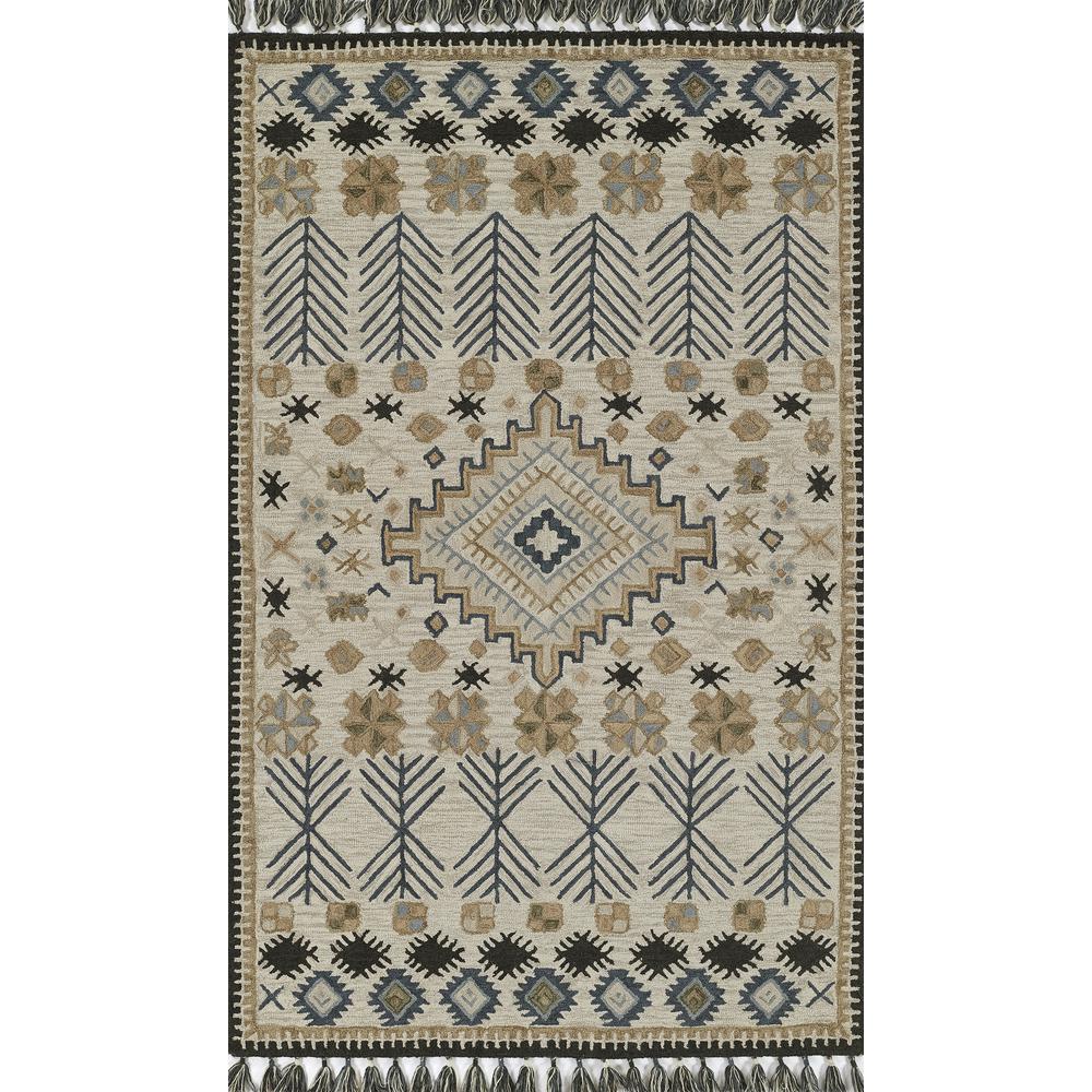 Transitional Rectangle Area Rug, Ivory, 3'6" X 5'6"