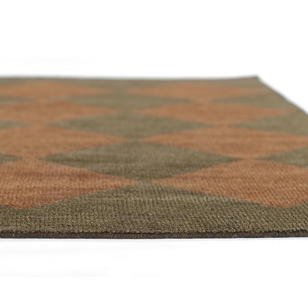 Contemporary Rectangle Area Rug, Copper, 5' X 8'