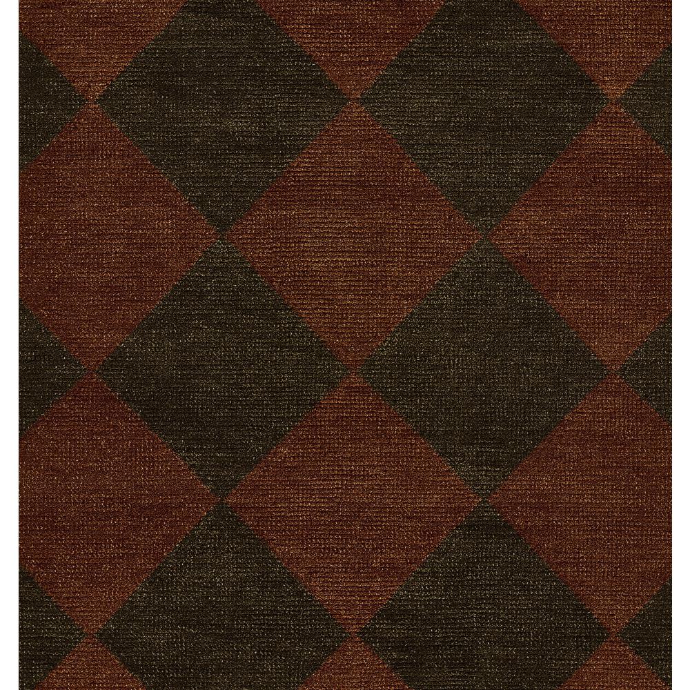 Contemporary Rectangle Area Rug, Copper, 5' X 8'