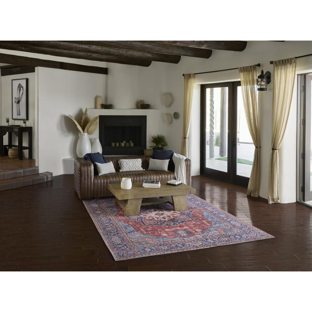 Traditional Runner Area Rug, Red, 2'3" X 7'6" Runner
