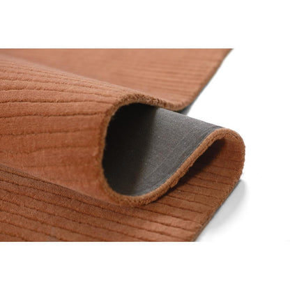 Contemporary Rectangle Area Rug, Rust, 9' X 12'