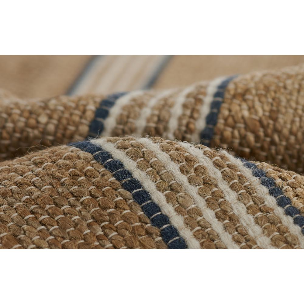 Contemporary Rectangle Area Rug, Blue, 5' X 8'