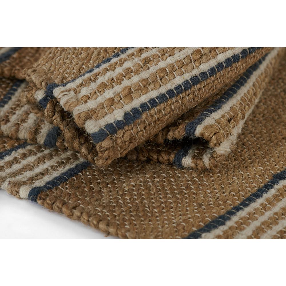 Contemporary Rectangle Area Rug, Blue, 5' X 8'