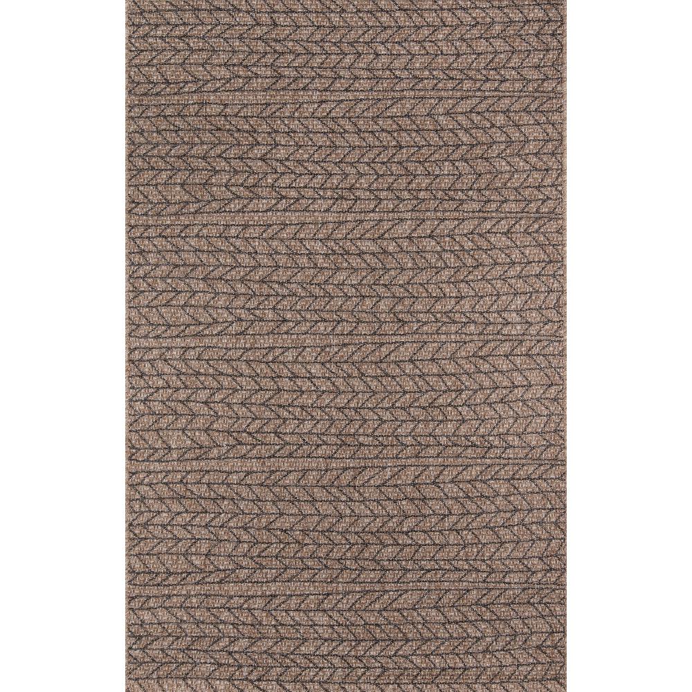Contemporary Runner Area Rug, Tan, 2'7" X 7'6" Runner